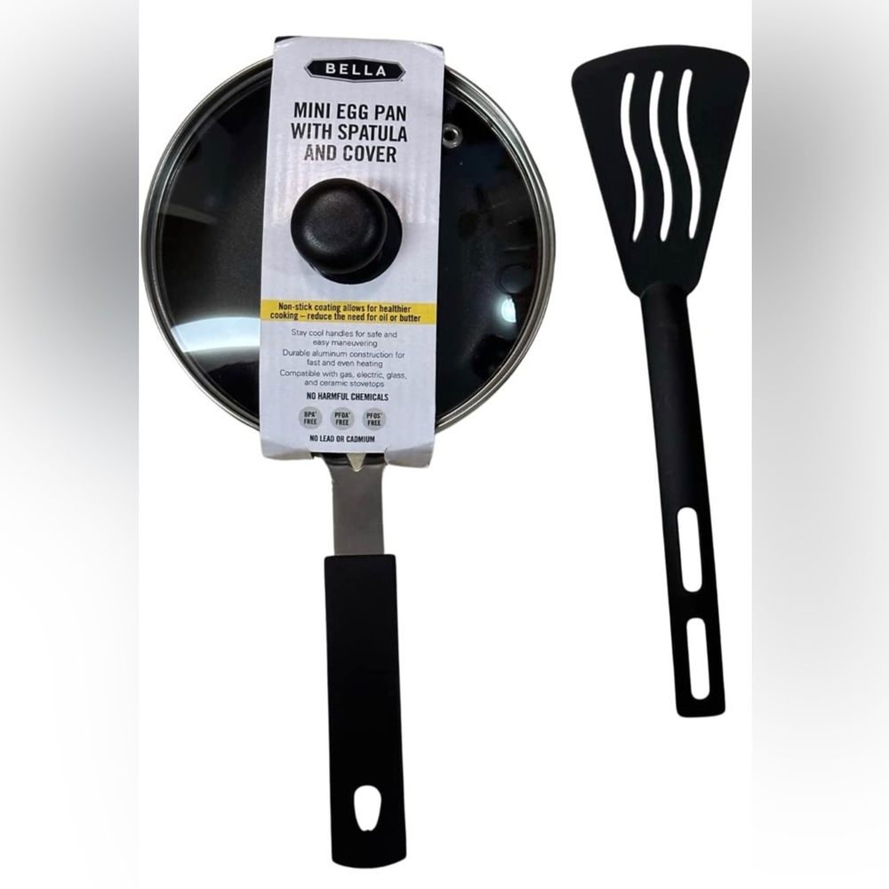 Bella Mini Egg Pan with Spatula and Cover
